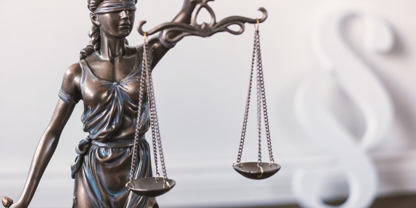 justice concept, paragraph and Lady Justice Statue