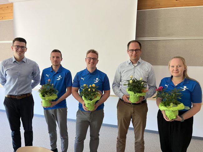 v.l.n.r.: Maximilian Odia, Brandon Schramm, Carlo Hohnstedter, Philipp Loll, Leonore Plunkte v.l.n.r.: Maximilian Odia, Brandon Schramm, Carlo Hohnstedter, Philipp Loll, Leonore Plunkte
