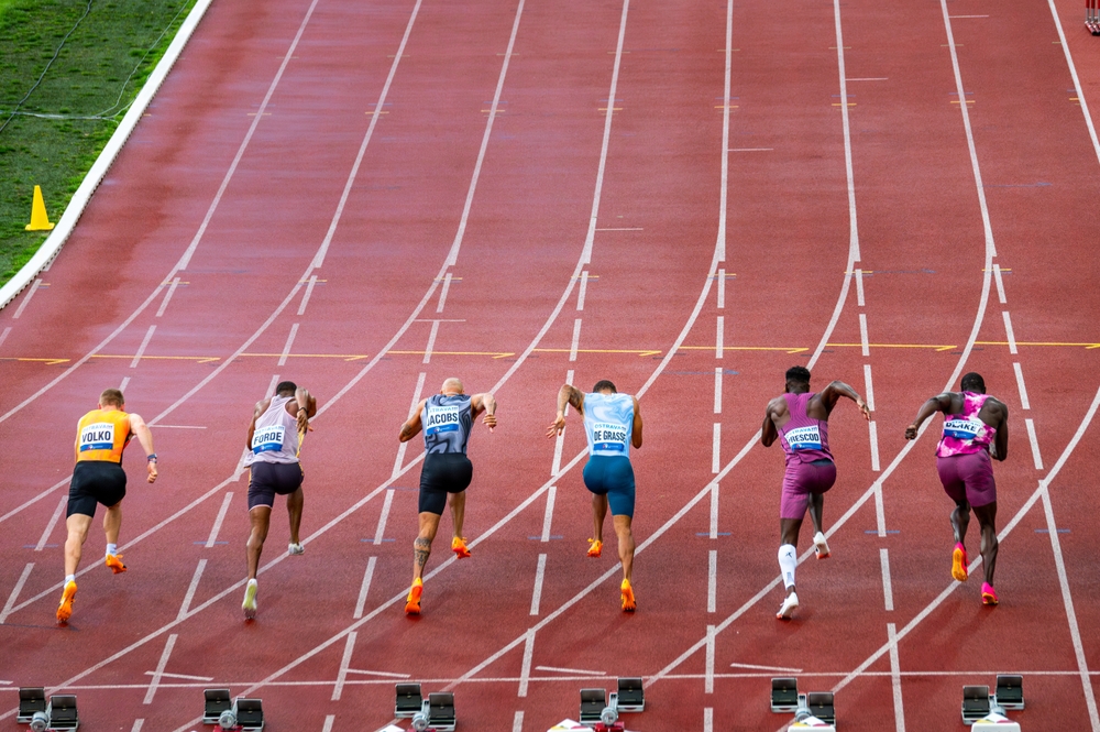 Ostrava,,Czechia,,May,28,,2024:,Elite,Sprinters,Started,From,The